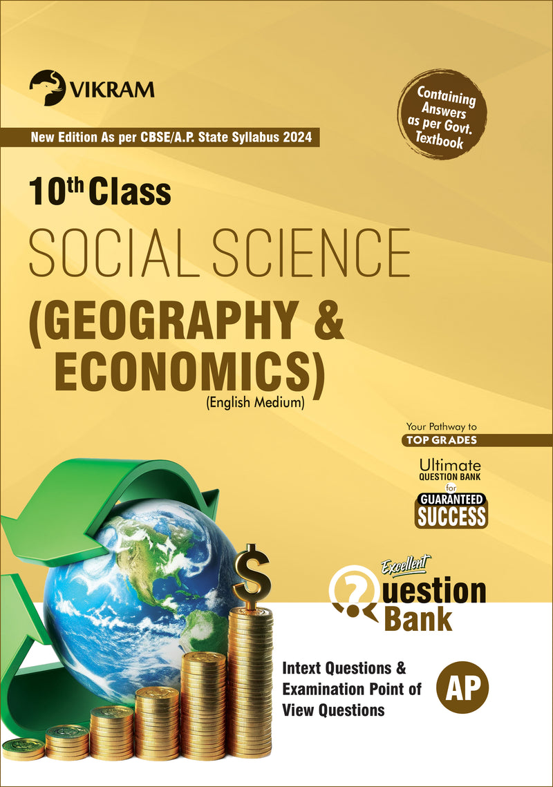 X Class - SOCIAL SCIENCE - GEOGRAPHy & ECONOMICS (English Medium) Question Bank - Andhra Pradesh