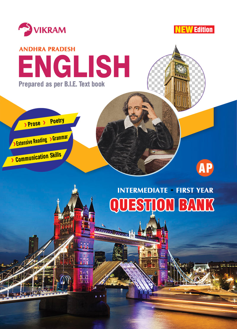 Intermediate  First Year - Combo Offer - Question Banks Set - Bi.P.C (E.M)  (languages : Hindi, English) Andhra Pradesh - Vikram Books