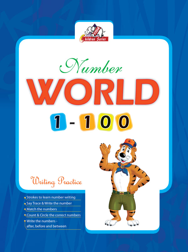 Vikram - Number World 1 -100 Wiritng Practice Book - Vikram Books