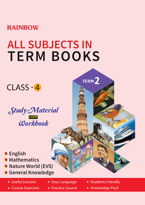 Vikram Rainbow :  Class - 4 : Term Books : Term - 2  : Study Material cum Workbook - Vikram Books