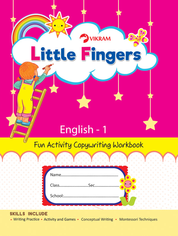 Little Fingers - ENGLISH - 1 (Fun Activity Copy Writing Book) - Vikram Books