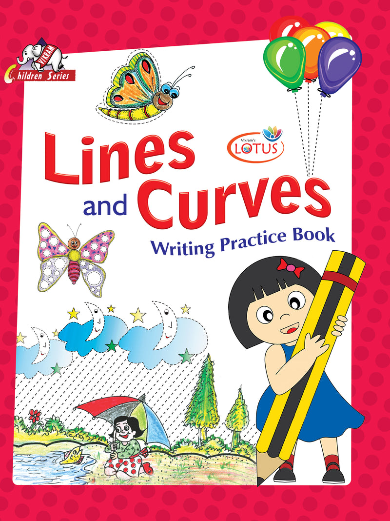 Lotus - Lines and Curves - Writing Practice Book - Vikram Books