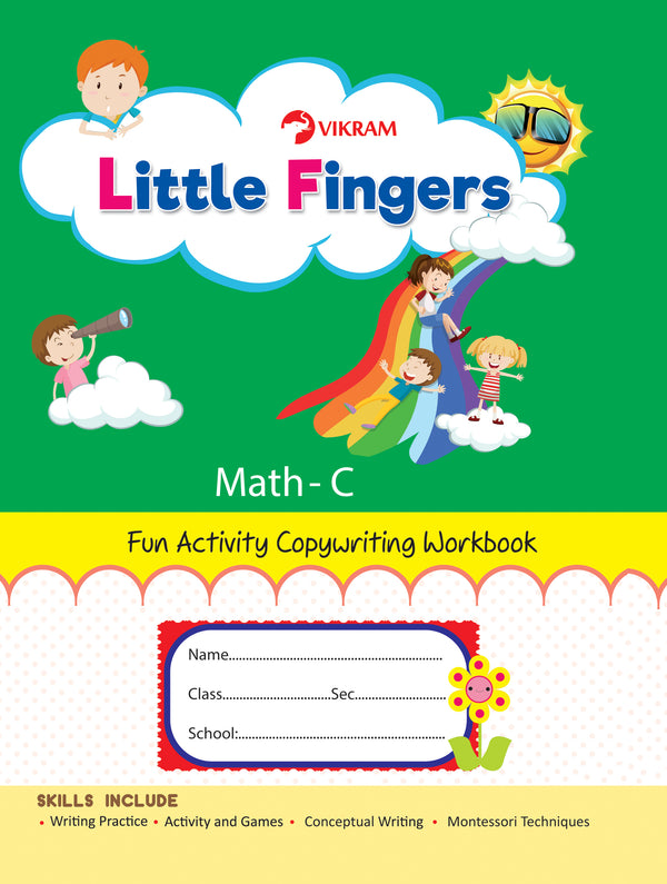 Little Fingers - MATH - C (Fun Activity Copy Writing Book) - Vikram Books