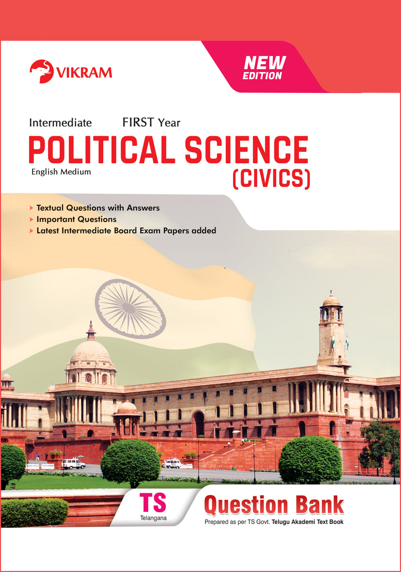 Intermediate  First Year   POLITICAL SCIENCE (CIVICS)  EM Question Bank - Telangana