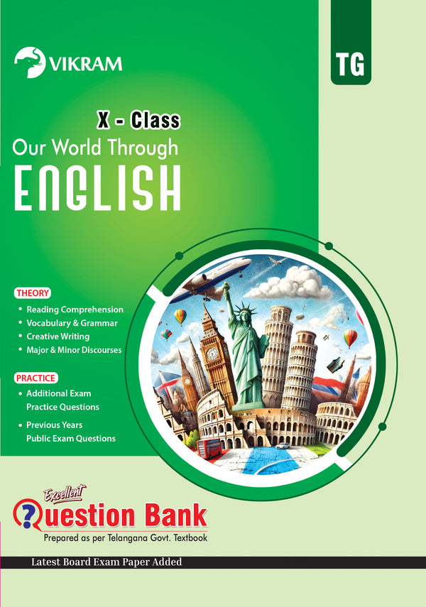X Class - English - Excellent Question Bank - Telangana