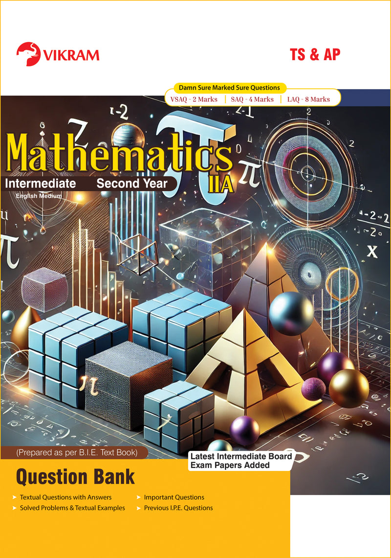 Intermediate  Second Year  MATHEMATICS IIA (EM) Question Bank (Andhra Pradesh & Telangana)