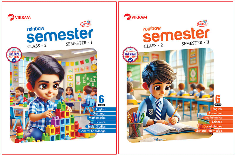 Lotus Rainbow CLASS - 2 Semester Books 1,2