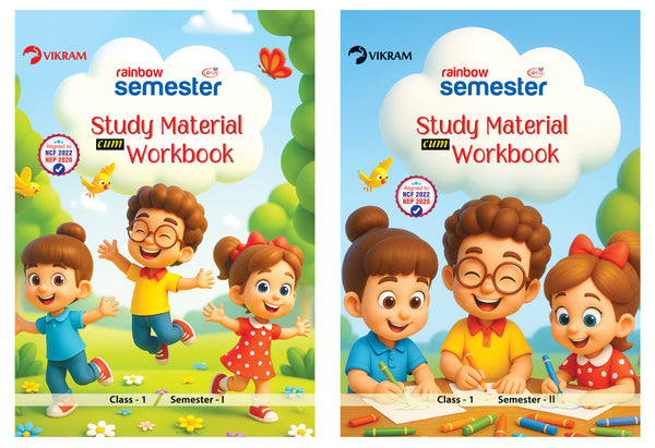 Rainbow Semester - Class 1 - Semester - 1 & 2  - Study Material cum Workbook