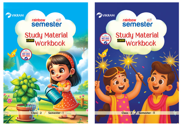 Rainbow Semester - Class 2 - Semester - 1 & 2  - Study Material cum Workbook
