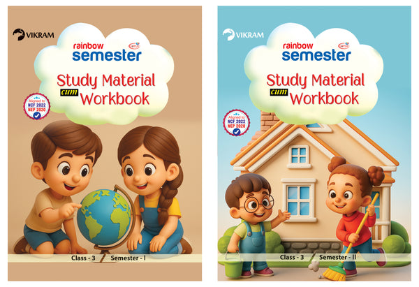 Rainbow Semester - Class 3 - Semester - 1 & 2  - Study Material cum Workbook