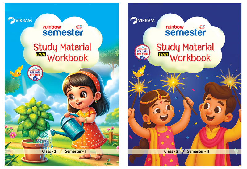 Rainbow Semester - Class 2 - Semester - 1 & 2  - Study Material cum Workbook
