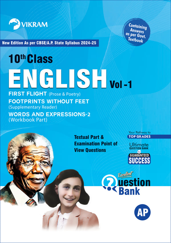 X Class - ENGLISH (Vol 1 & 2) - Question Bank - Andhra Pradesh