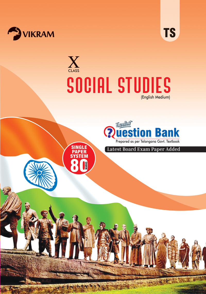 X Class - Social Studies (English Medium) Excellent Question Bank - Telangana