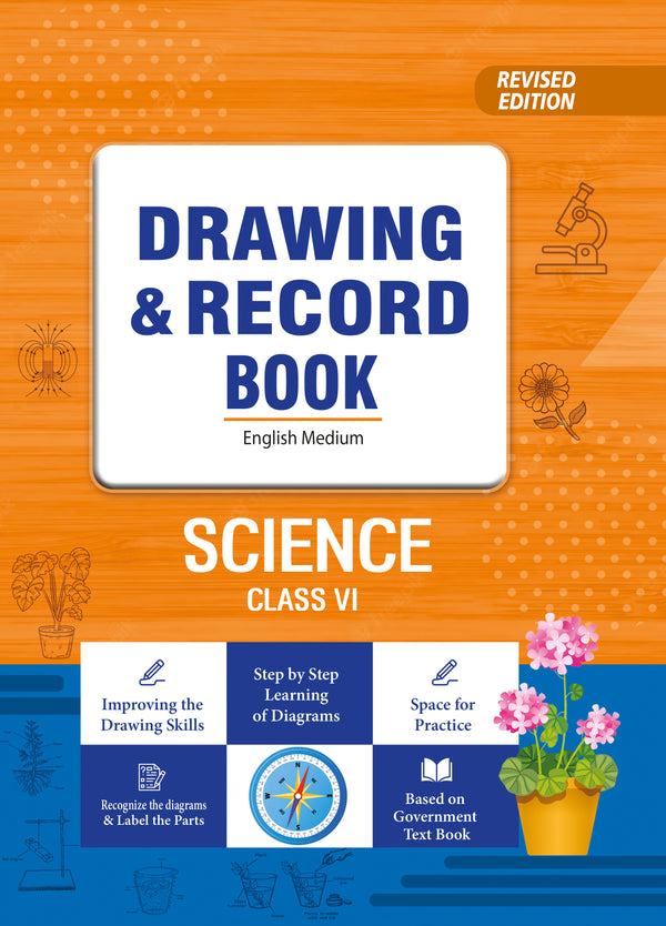 6th Class SCIENCE - Drawing and Record Book (English Medium)