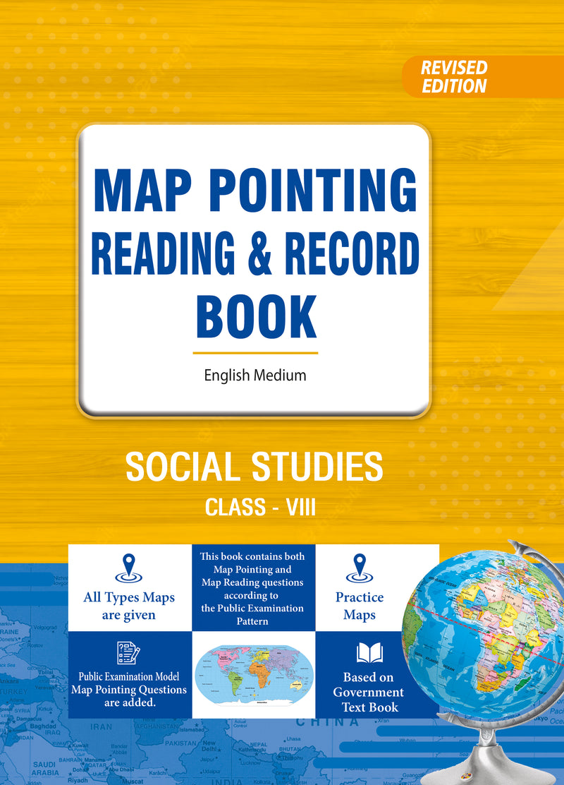 VIII Class -  Social Studies -  Map Pointing -  Reading & Record Book  (Andhra Pradesh & Telangana States)  English Medium