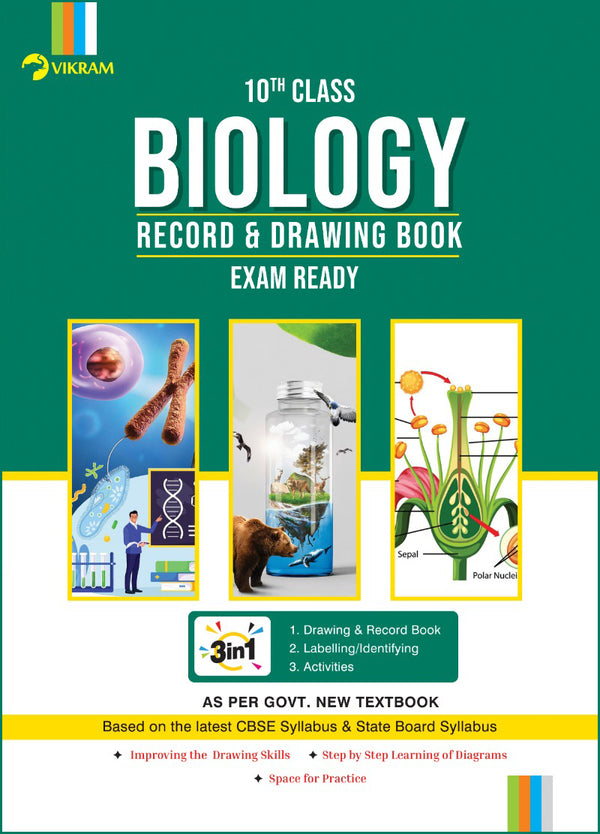 X - Class : Biology : Drawing & Record Book (English Medium) Andhra Pradesh