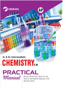 Intermediate Chemistry Practical Manual — Jr. & Sr. Intermediate ( AP) | Lab Records, Project Work, Viva Voce & Question Bank from Vikram Books
