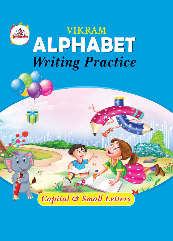 Vikram - ALPHABET Writing Practice (Capital & Small Letters) Book - Vikram Books