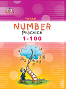 Vikram - Number Practice 1 - 100 Book - Vikram Books