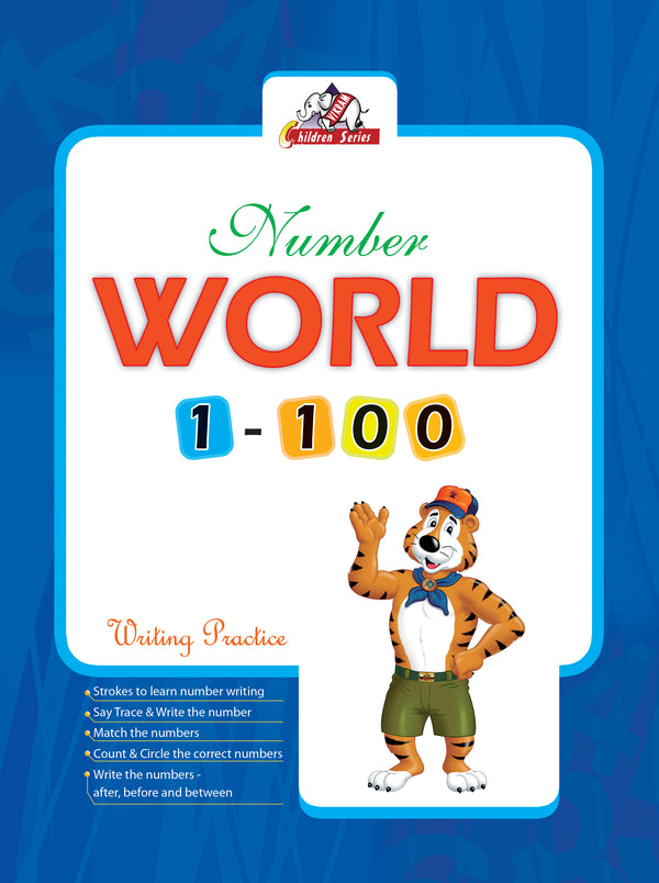 Vikram - Number World 1 -100 Wiritng Practice Book - Vikram Books