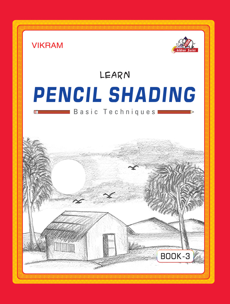 Vikram - LEARN PENCIL SHADING Book - 3 - Vikram Books