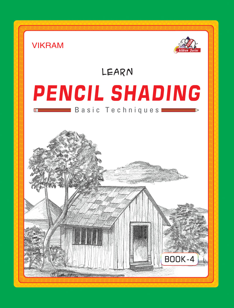 Vikram - LEARN PENCIL SHADING Book - 4 - Vikram Books