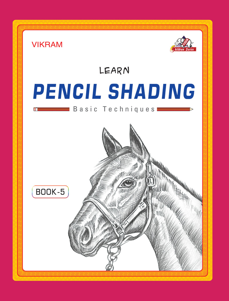 Vikram - LEARN PENCIL SHADING Book - 5 - Vikram Books