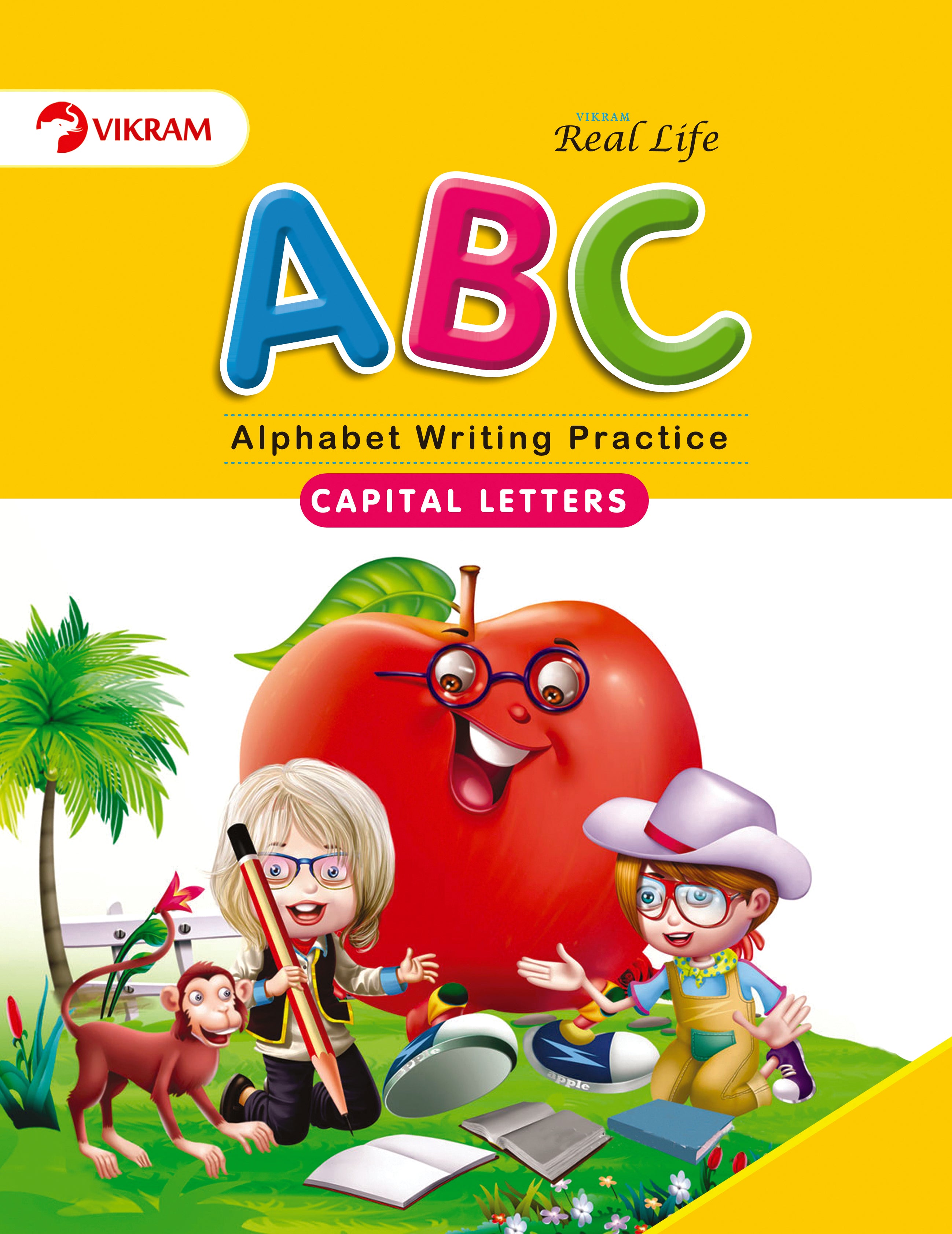 Abc Writing Capital Real Life ABC Capital (Alphabet Writing Practice) – Vikram Books