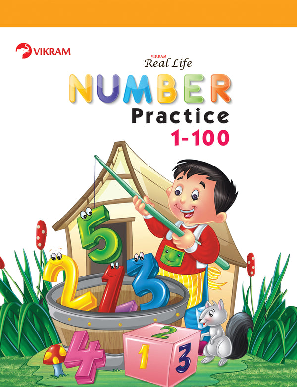 Real Life Number practice 1 - 100 - Vikram Books