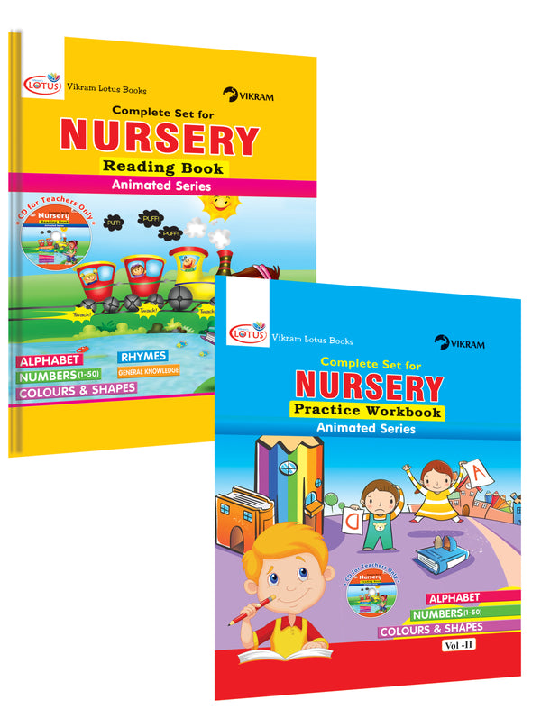 Lotus Complete Set for Nursery (Reading & Practice Books) - Vikram Books