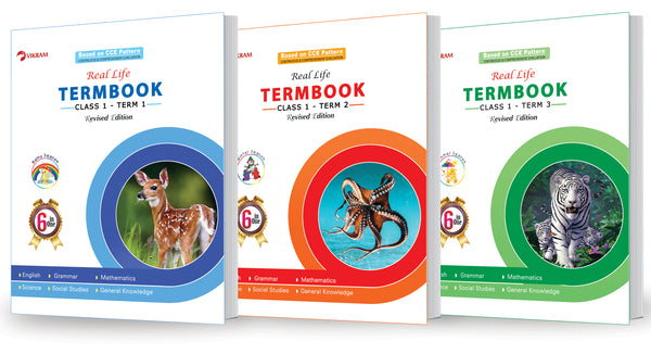 Real Life CLASS - 1 Term Books 1,2,3 - Vikram Books
