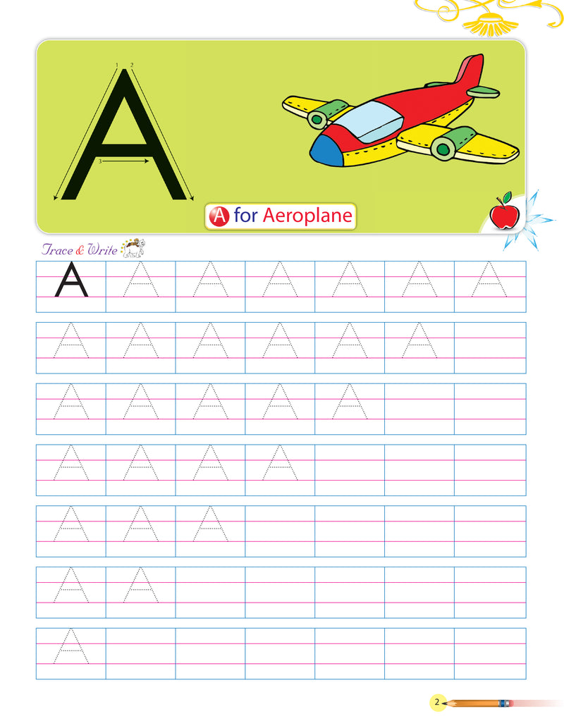 Abc Writing Capital Real Life ABC Capital (Alphabet Writing Practice) – Vikram Books