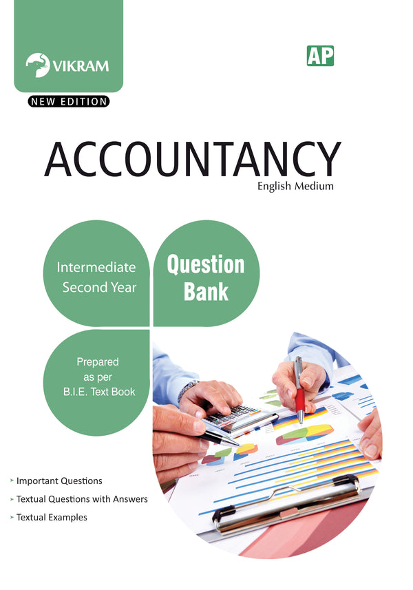 Intermediate  Second Year  ACCOUNTANCY (EM) Question Bank (Andhra Pradesh) - Vikram Books