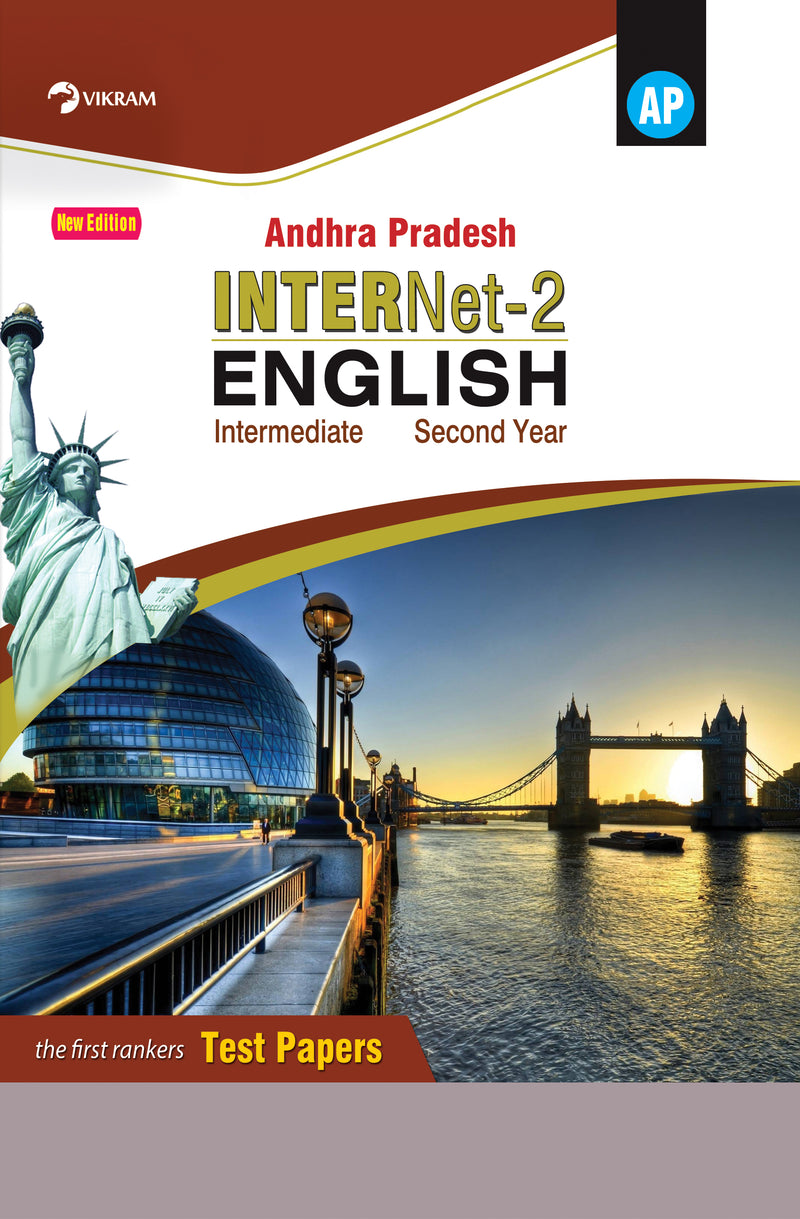 Intermediate  Second Year  -  ENGLISH (INTERnet-2) Test Papers - Andhra Pradesh - Vikram Books