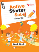 Vikram Lotus - LKG Active Starter Set (3 Term Books + 3 Work Books + 3 Activity Books + Assessment Sheets) - Vikram Books