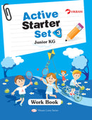 Vikram Lotus - LKG Active Starter Set (3 Term Books + 3 Work Books + 3 Activity Books + Assessment Sheets) - Vikram Books