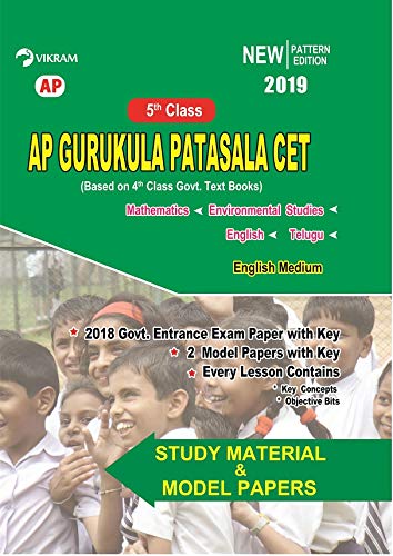 Vikram - Class - V : Andhra Padesh Gurukula patasala Entrance Test Book - Study Material cum Model Papers (English Medium) - Vikram Books