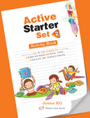Vikram Lotus - LKG Active Starter Set (3 Term Books + 3 Work Books + 3 Activity Books + Assessment Sheets) - Vikram Books