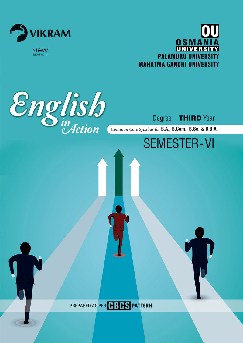 Vikram  Degree  Third Year - ENGLISH - Semester - VI  Question Bank - Osmania University, Palamuru University, Mahatma Gandhi University