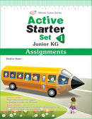 Vikram Lotus - LKG Active Starter Set (3 Term Books + 3 Work Books + 3 Activity Books + Assessment Sheets) - Vikram Books