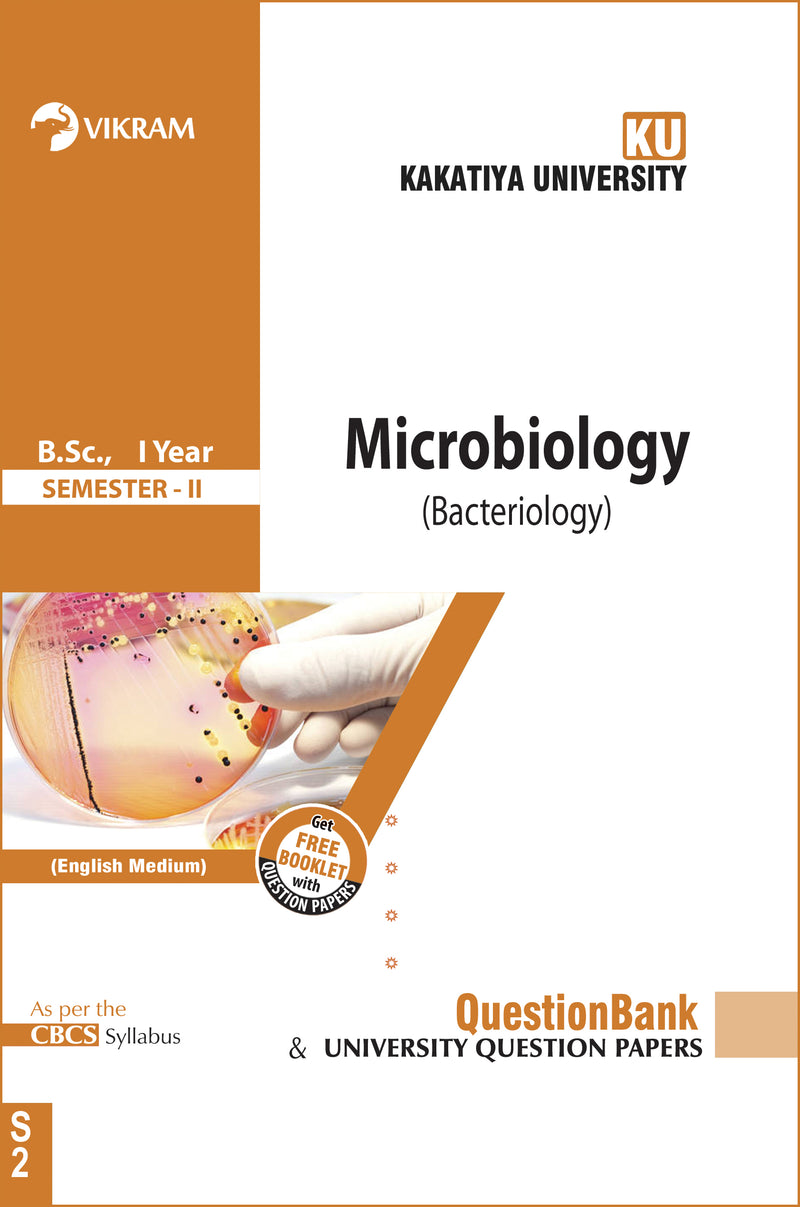 B.Sc.,  First Year - MICROBIOLOGY (EM) Semester - II : Kakatiya University - Vikram Books