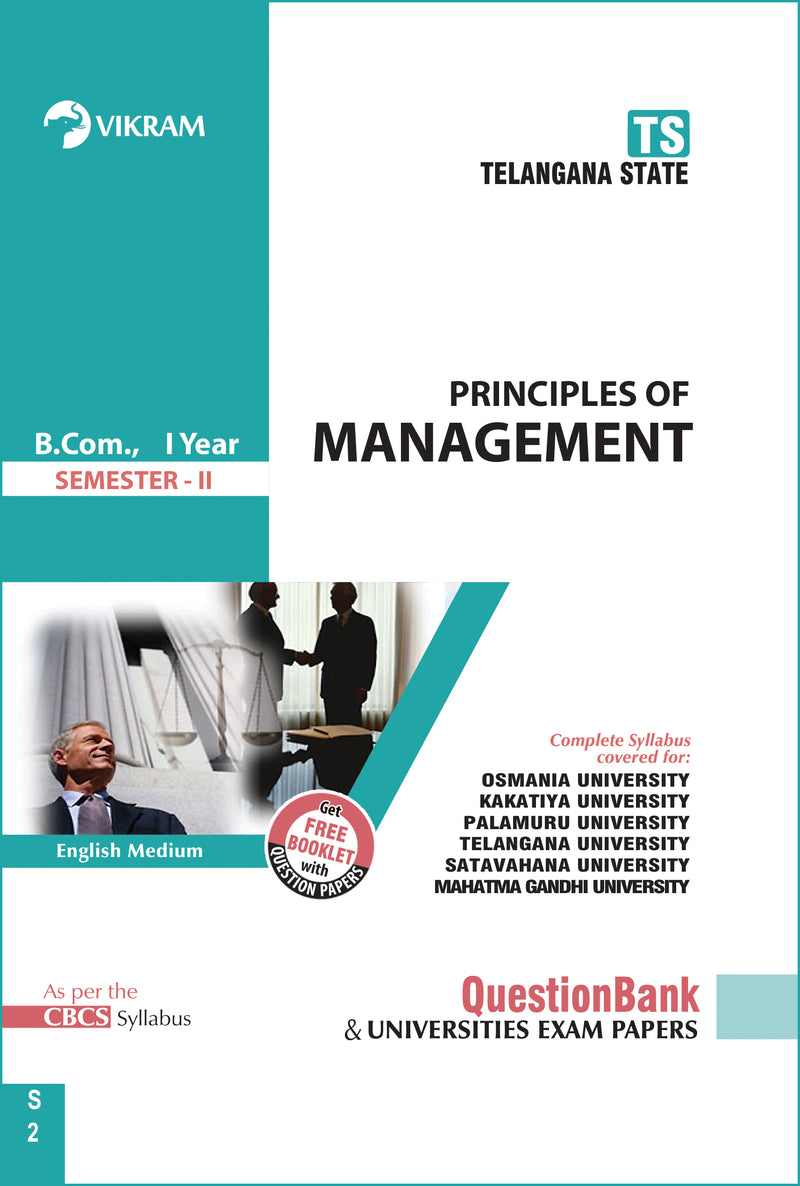 B.Com.,  First Year - PRINCIPLES OF MARKETING (English Medium) : Semester - II : Telangana State Universities - Vikram Books