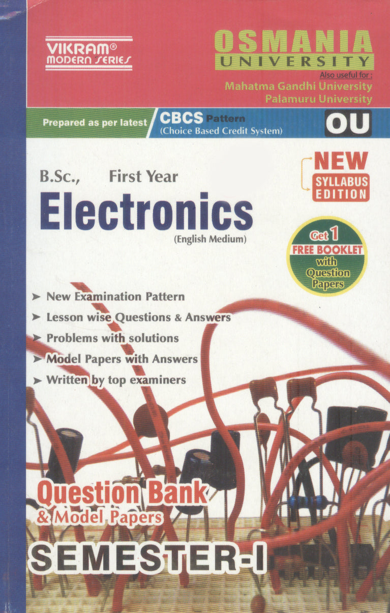 B.Sc.,  First Year - ELECTRONICS (English Medium) - Semester - I : Osmania University - Vikram Books