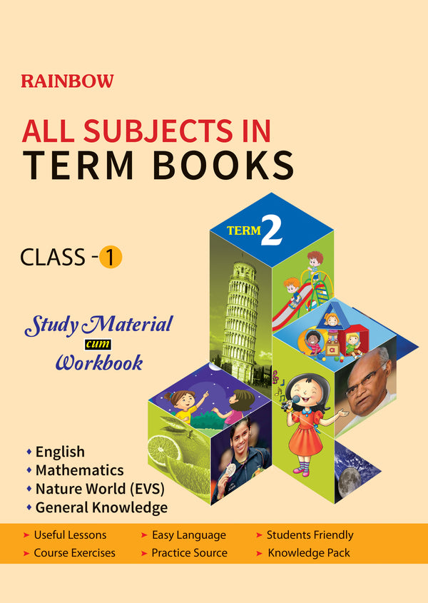 Vikram Rainbow :  Class - 1 : Term Books : Term - 2  : Study Material cum Workbook - Vikram Books