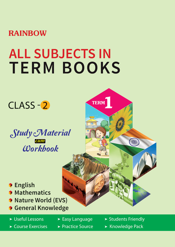 Vikram Rainbow :  Class - 2 : Term Books : Term - 1  : Study Material cum Workbook - Vikram Books