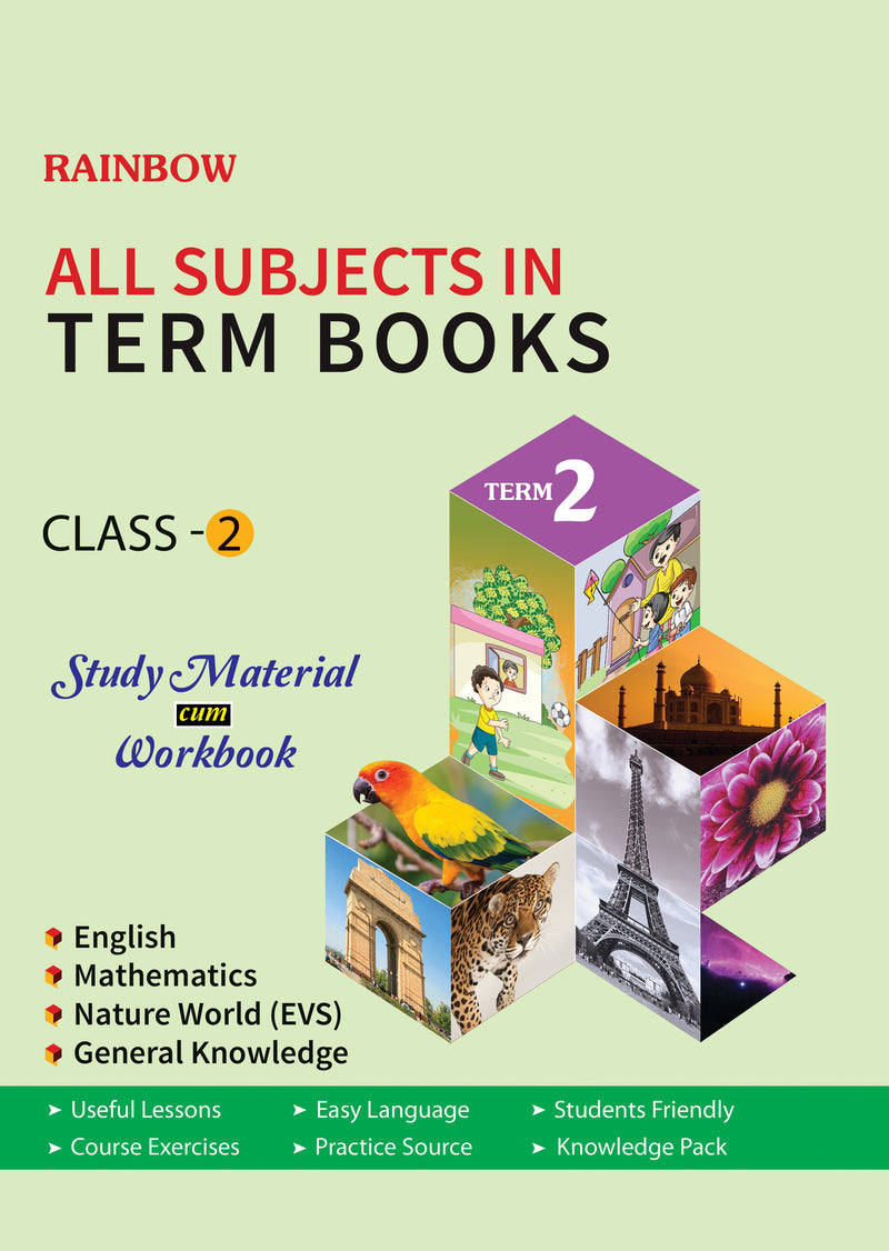 Vikram Rainbow :  Class - 2 : Term Books : Term - 2  : Study Material cum Workbook - Vikram Books