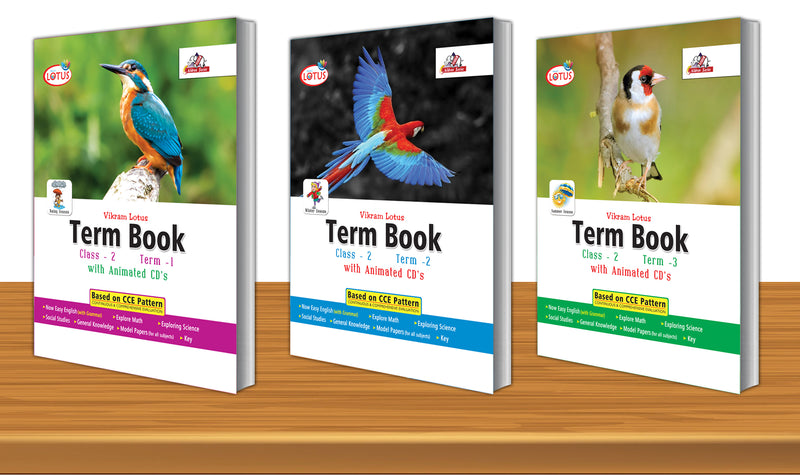 Vikram Lotus - CLASS - 2 TERM BOOKS (Term, Term - 2, Term-3) - Vikram Books