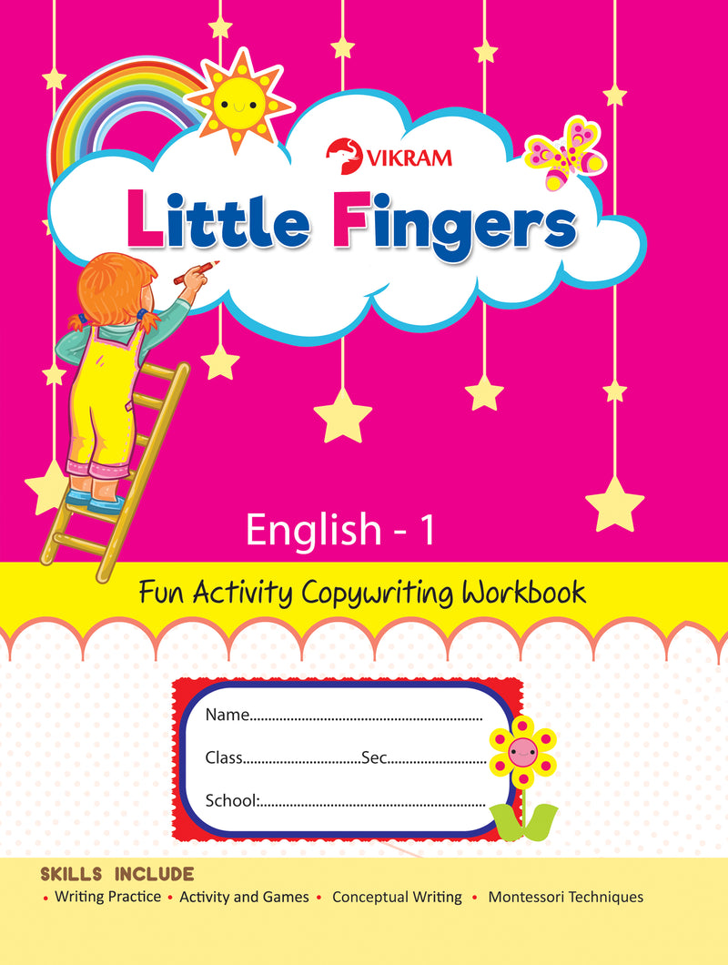 Little Fingers - ENGLISH - 1 (Fun Activity Copy Writing Book) - Vikram Books