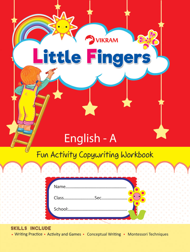 Little Fingers - ENGLISH - A (Fun Activity Copy Writing Book) - Vikram Books