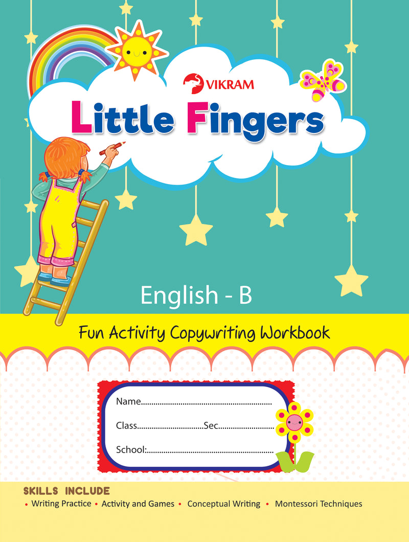 Little Fingers - ENGLISH - B (Fun Activity Copy Writing Book) - Vikram Books